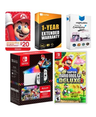 Switch OLED Console Mario Kart 8 Bundle with New Super Mario Bros.