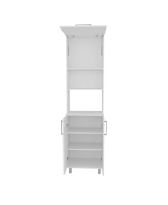 Maeser Kitchen Pantry, 3 Doors, 4 Legs, 5 Shelves