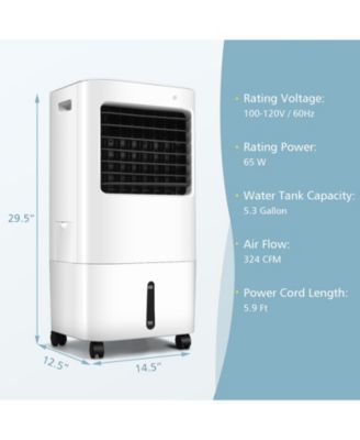 3-in-1 Evaporative Portable Air Cooler Fan with Remote Control