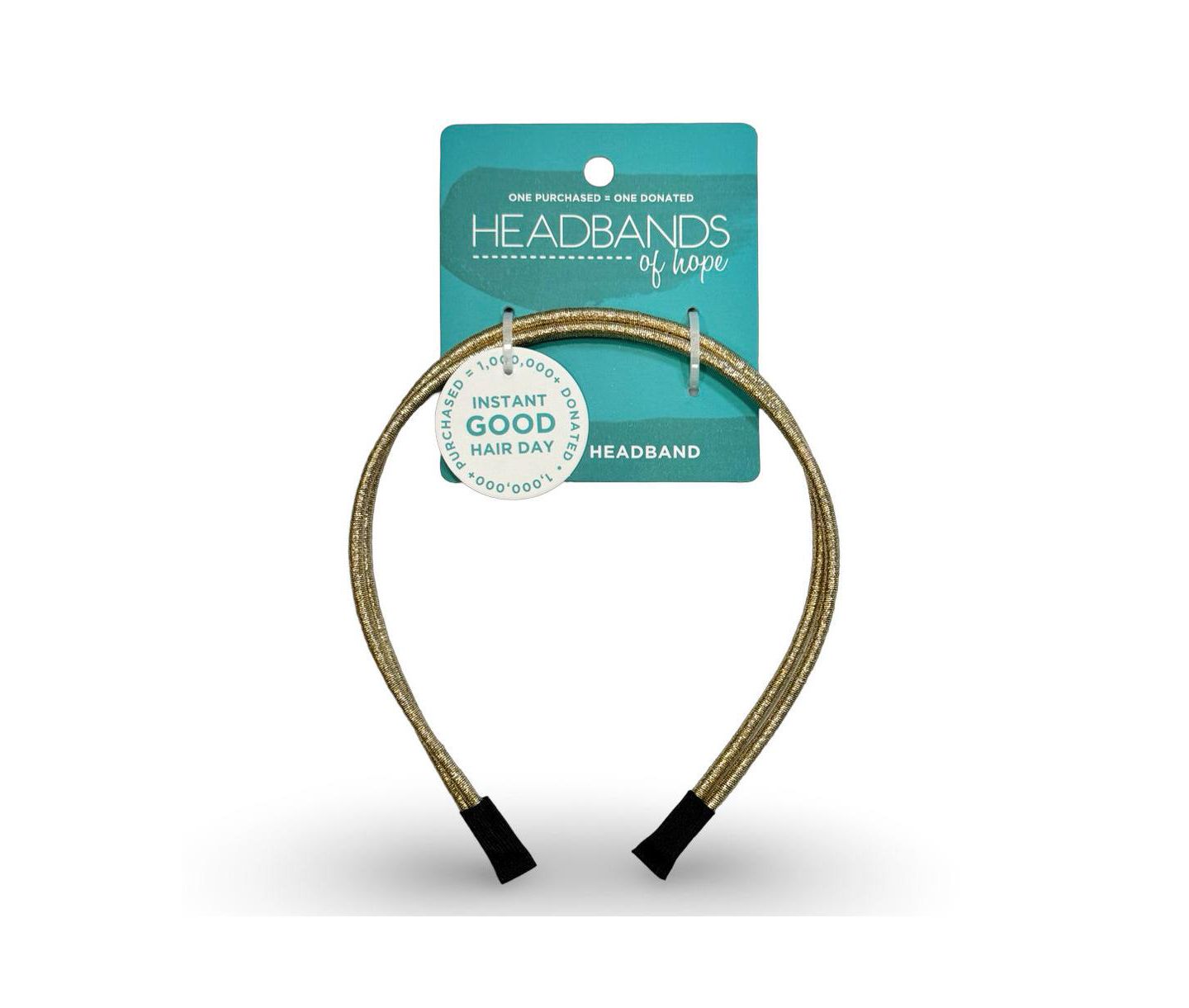 Женские аксессуары для волос Headbands of Hope Thin Double Headband - Gold, цвет: Золотой — фото 5