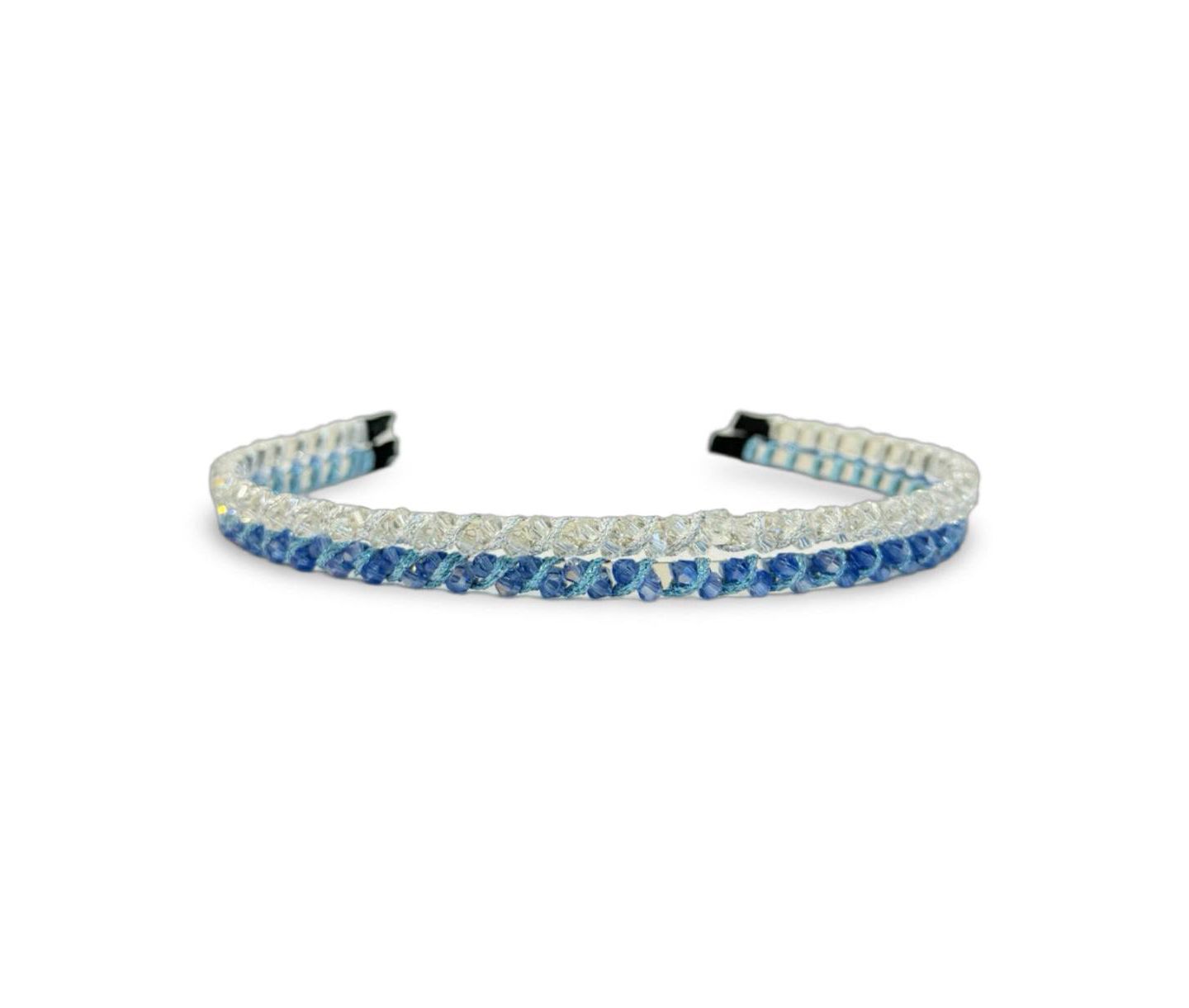 Женские аксессуары Headbands of Hope Thin Beaded Headband Set - Blue + Silver, цвет: Синий серебряный — фото 5
