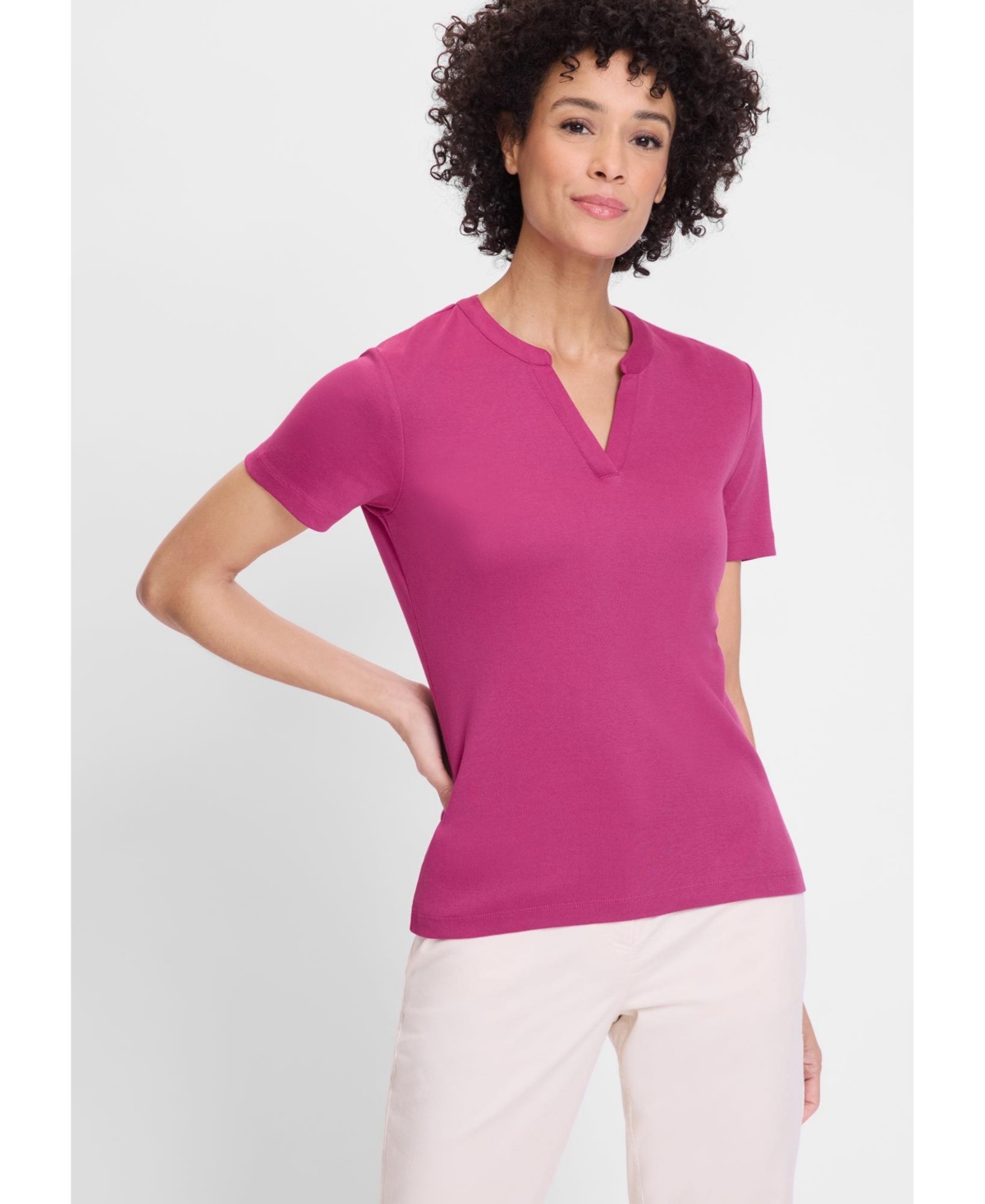 Women's Solid Tunic T-Shirt - Violet