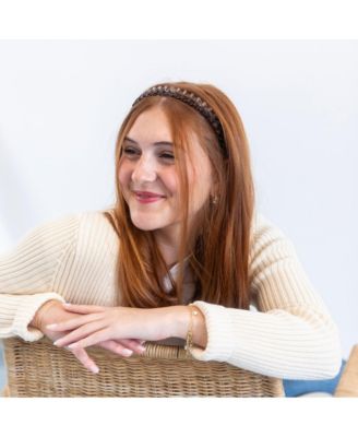 Thin Wavy Headband Set - Brown Shades