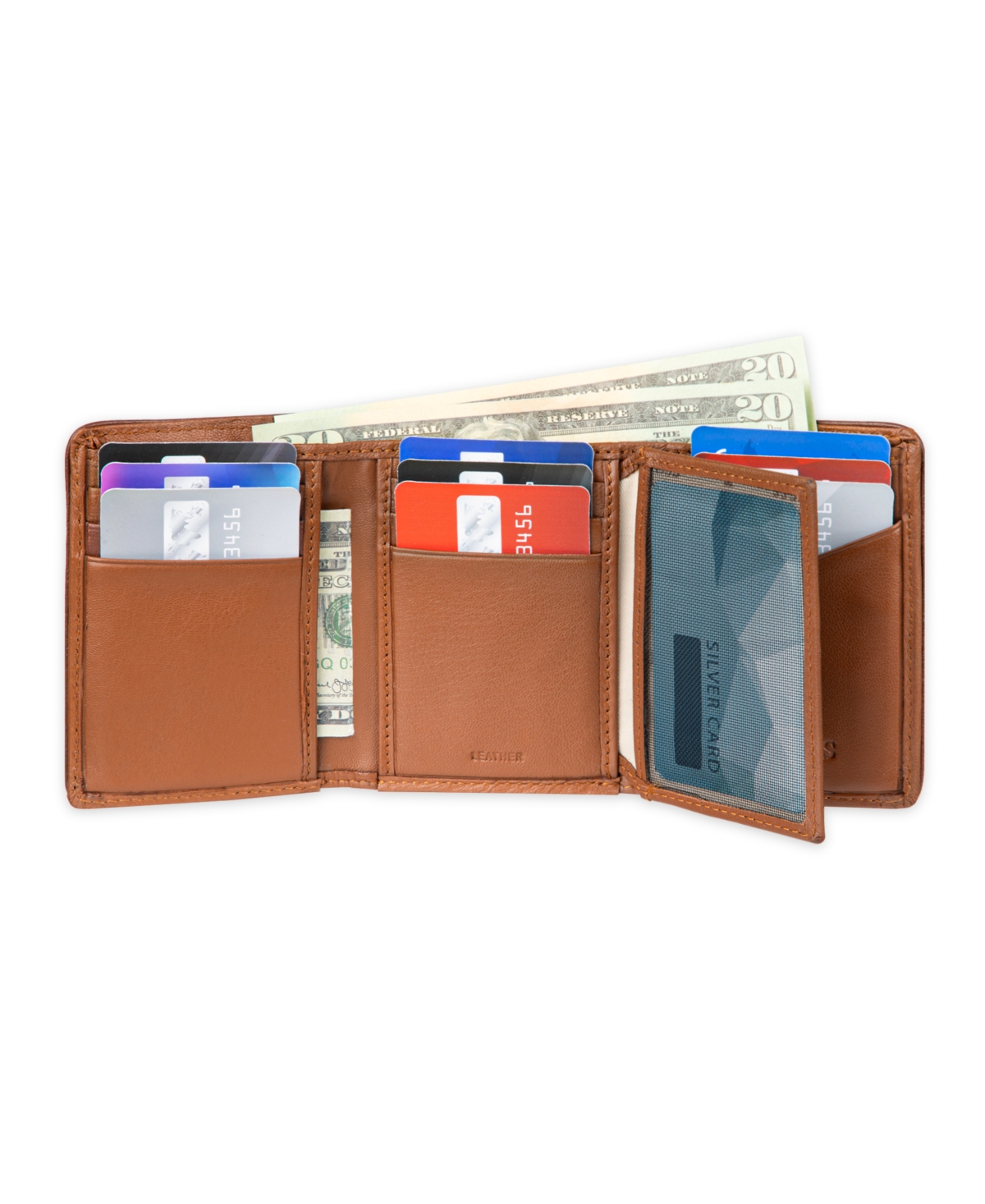 Guess Men's Rfid Quatro G Trifold Wallet In Brown