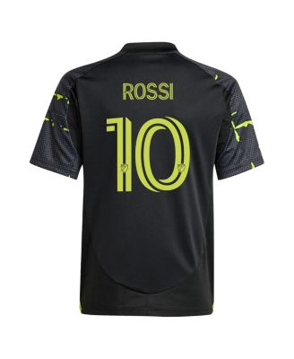 Big Boys and Girls Diego Rossi Black Columbus Crew 2025 The Goosebumps Kit Replica Player Jersey