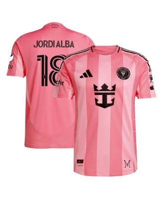 adidas - Men's Jordi Alba Light Pink Inter Miami CF 2025 Euforia Authentic Player Jersey