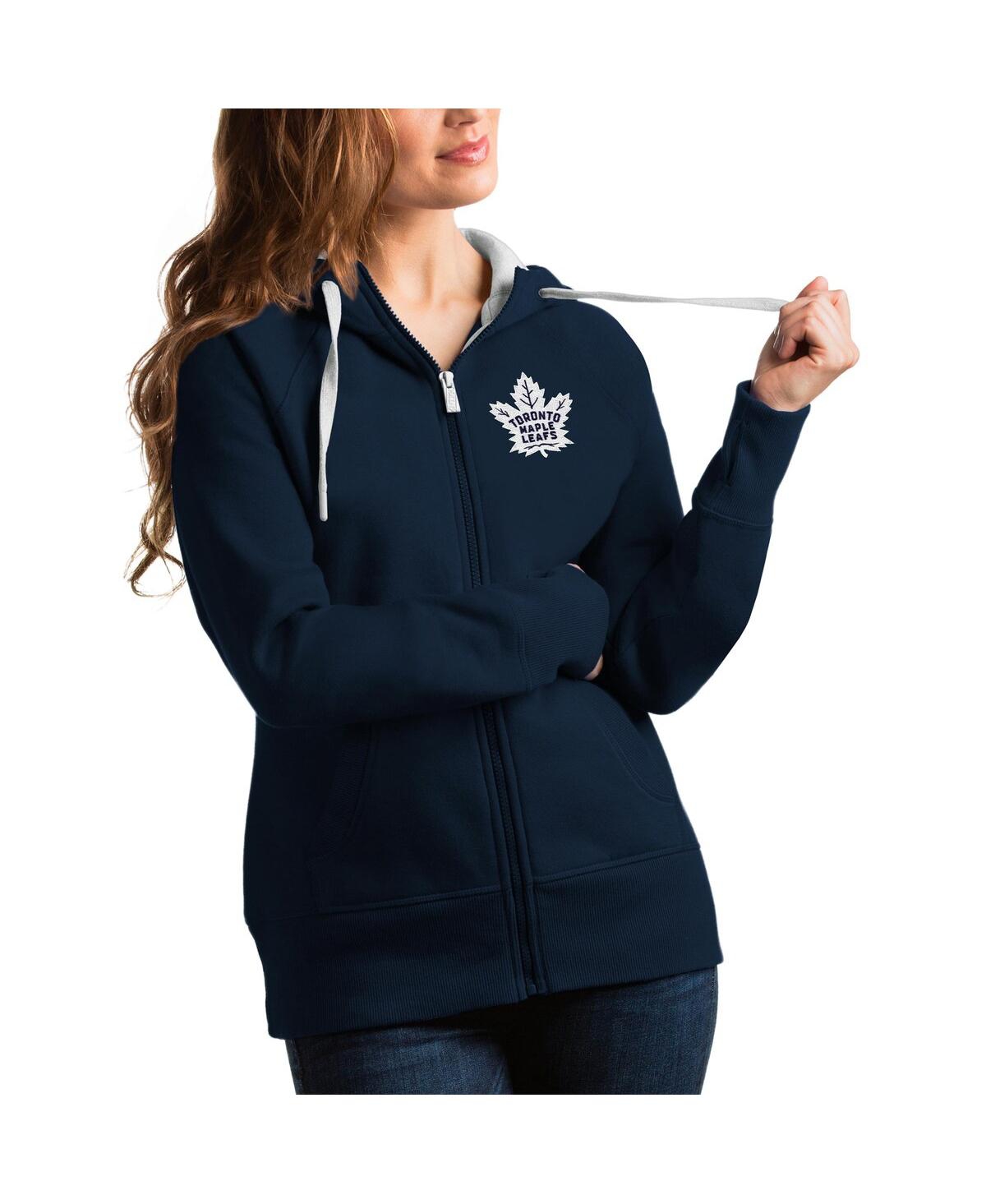 Women's Navy Toronto Maple Leaf's Victory Full-Zip Hoodie - Navy