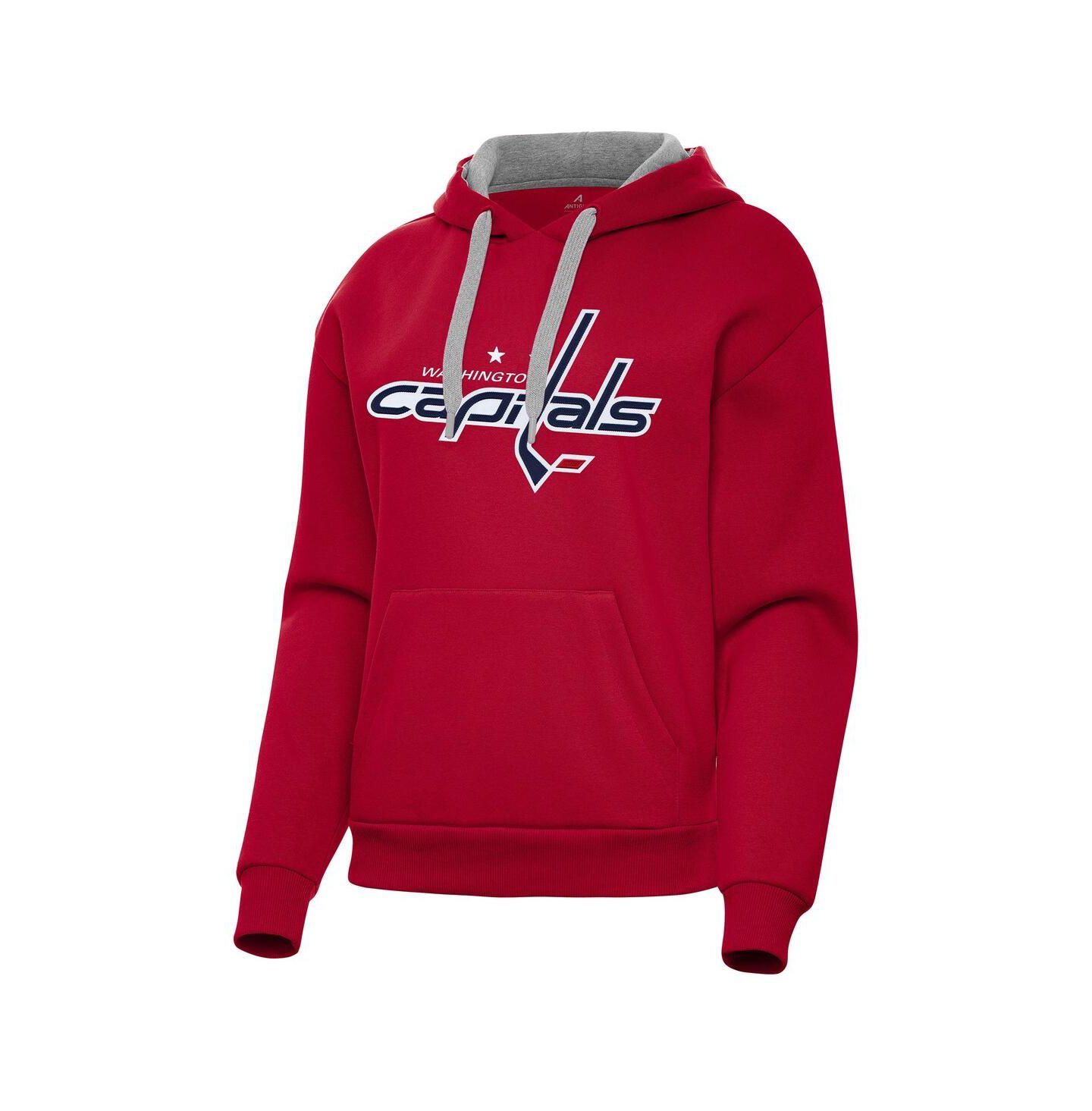 Женское худи Antigua Red Washington Capitals Victory Pullover — фото 1