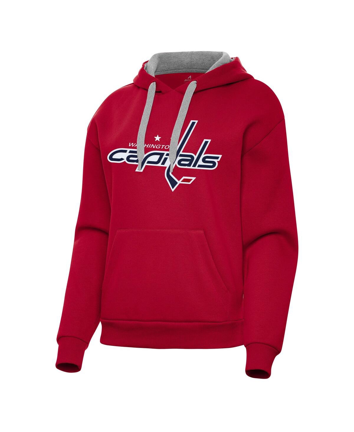 Women's Red Washington Capitals Victory Pullover Hoodie - Red