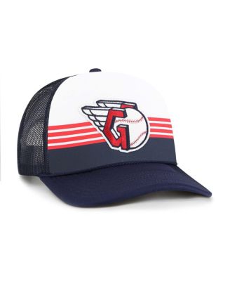 Men's Navy Cleveland Guardians Lift Off Foam Front Mesh Trucker Adjustable Hat