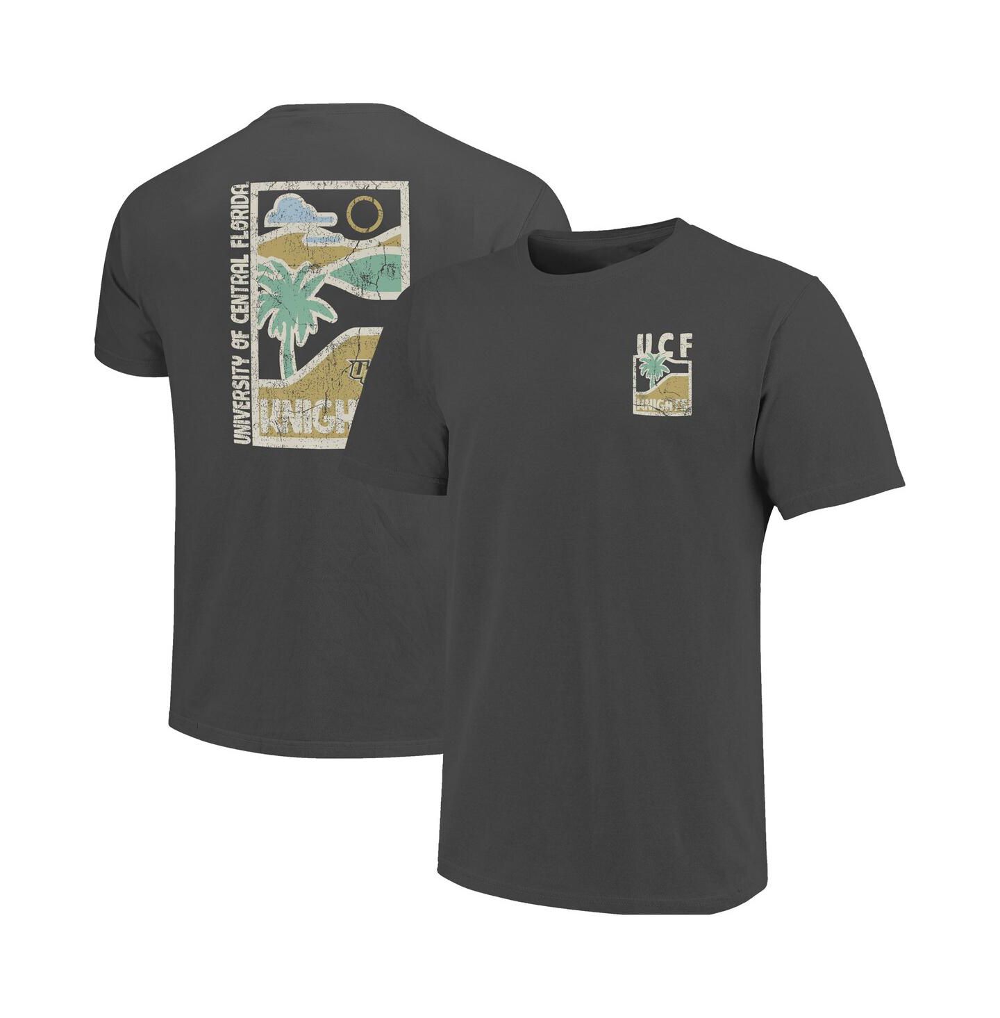 Мужская футболка Image One Graphite UCF Knights Comfort Colors Minimal Vista Distressed Graphics — фото 1