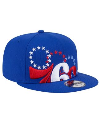 Men's Royal Philadelphia 76ers Sport Night Team Shadow 9FIFTY Snapback Hat