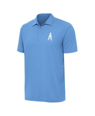 Antigua - Men's Powder Blue Houston Oilers Throwback Logo Tribute Polo