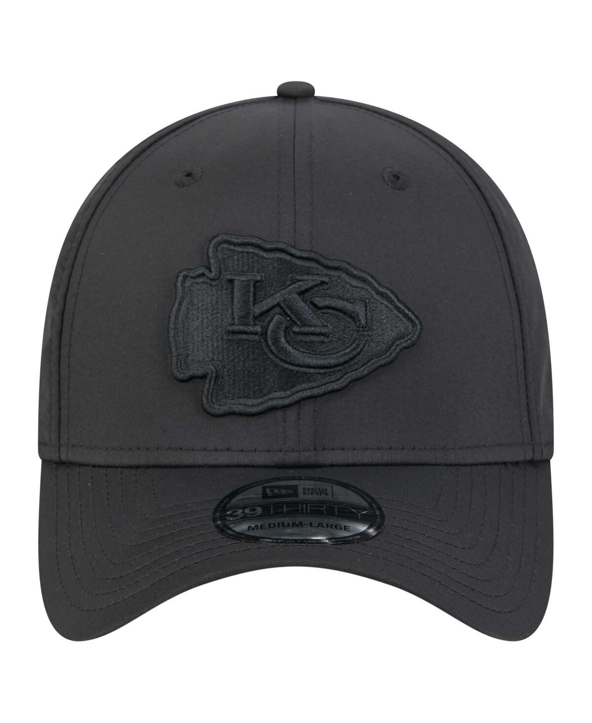 New Era Men's Black Kansas City Chiefs Hydro 39THIRTY Flex Hat