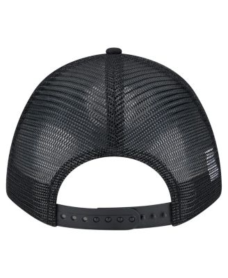 Men's Black San Diego Padres Gradient 9FORTY A-Frame M-Crown Trucker Adjustable Hat