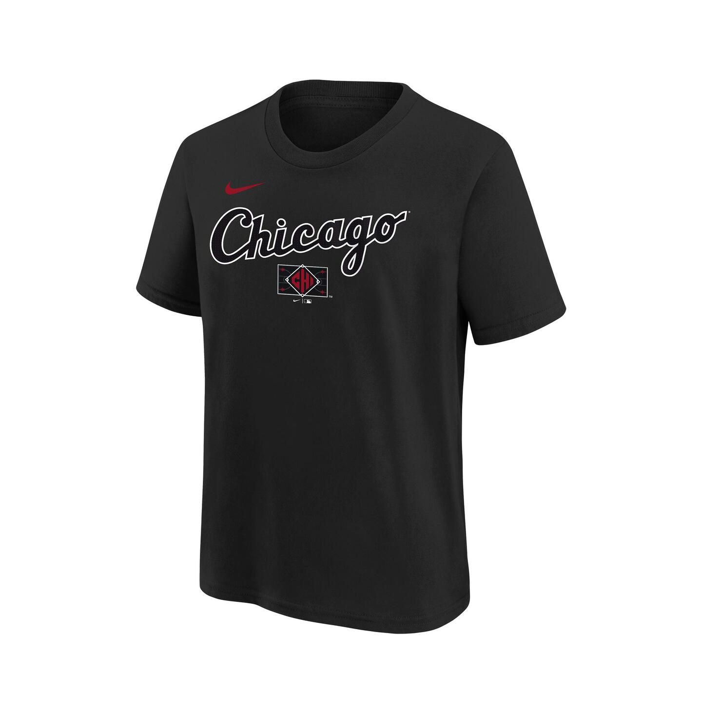Детская футболка Nike Black Chicago White Sox 2025 City Connect Wordmark — фото 2