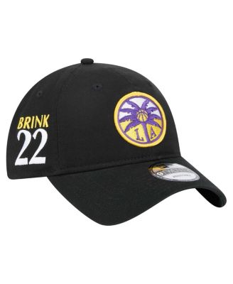 New Era - Men's Cameron Brink Black Los Angeles Sparks Name Number Side Patch 9TWENTY Adjustable Hat