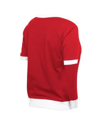 Women's Red Chicago White Sox 2025 City Connect Rhinestone V-Neck T-Shirt