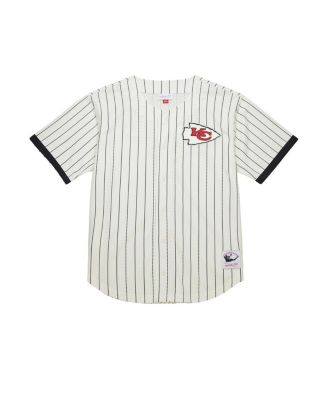 Men's Cream Kansas City Chiefs Final Seconds Vintage Logo Mesh Button-Up Shirt