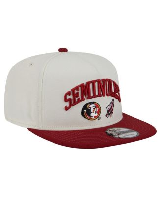 Men's White Florida State Seminoles Collegiate 9FIFTY A-Frame Snapback Hat