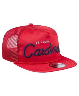 Men's Red St. Louis Cardinals Retro Satin Script Golfer Adjustable Hat
