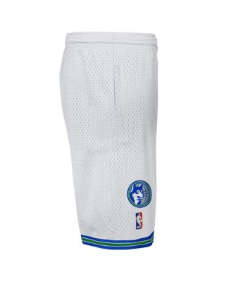 Big Boys and Girls White Minnesota Timberwolves Swingman Shorts