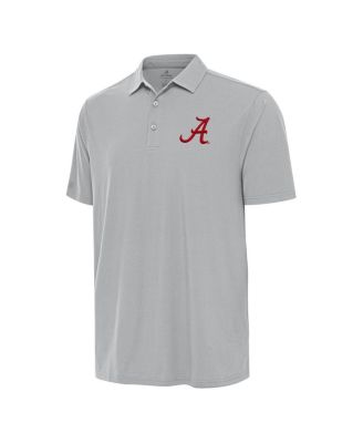 Antigua - Men's Gray Alabama Crimson Tide Era Polo