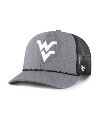 '47 Brand - Mens Gray West Virginia Mountaineers Carbon Rope Adjustable Hat