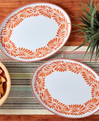 Melamine Oval Platters, Set of 2