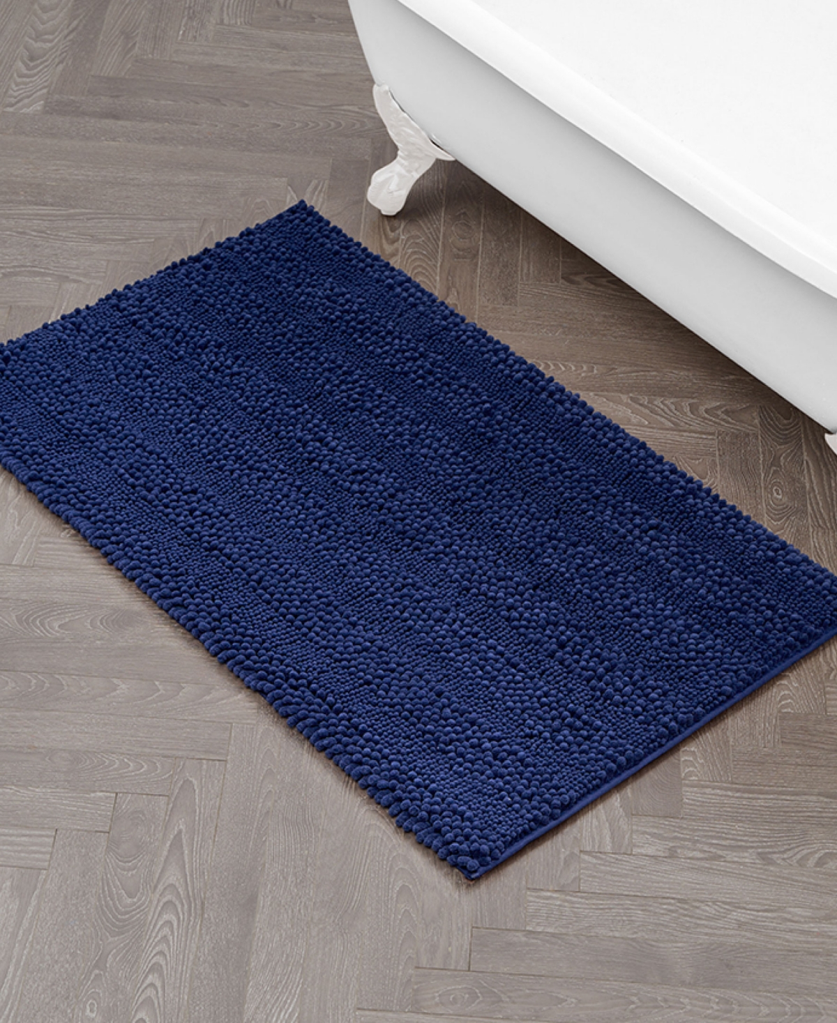 Laura Ashley Astor Chenille Bath Mat, 27" X 45"