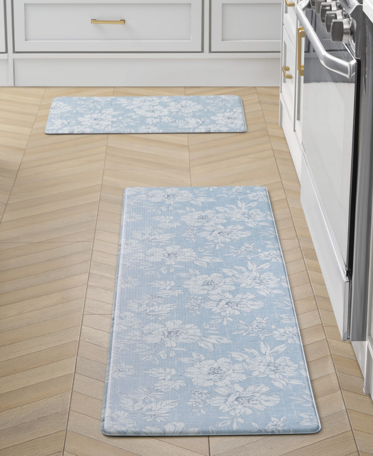 Laura Ashley Iris Ant-fatigue 2-pc. Wellness Mats