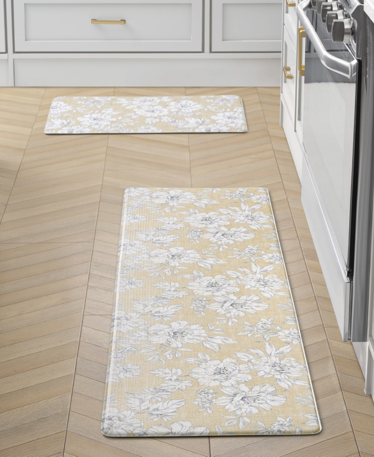 Shop Laura Ashley Iris Ant-fatigue 2-pc. Wellness Mats