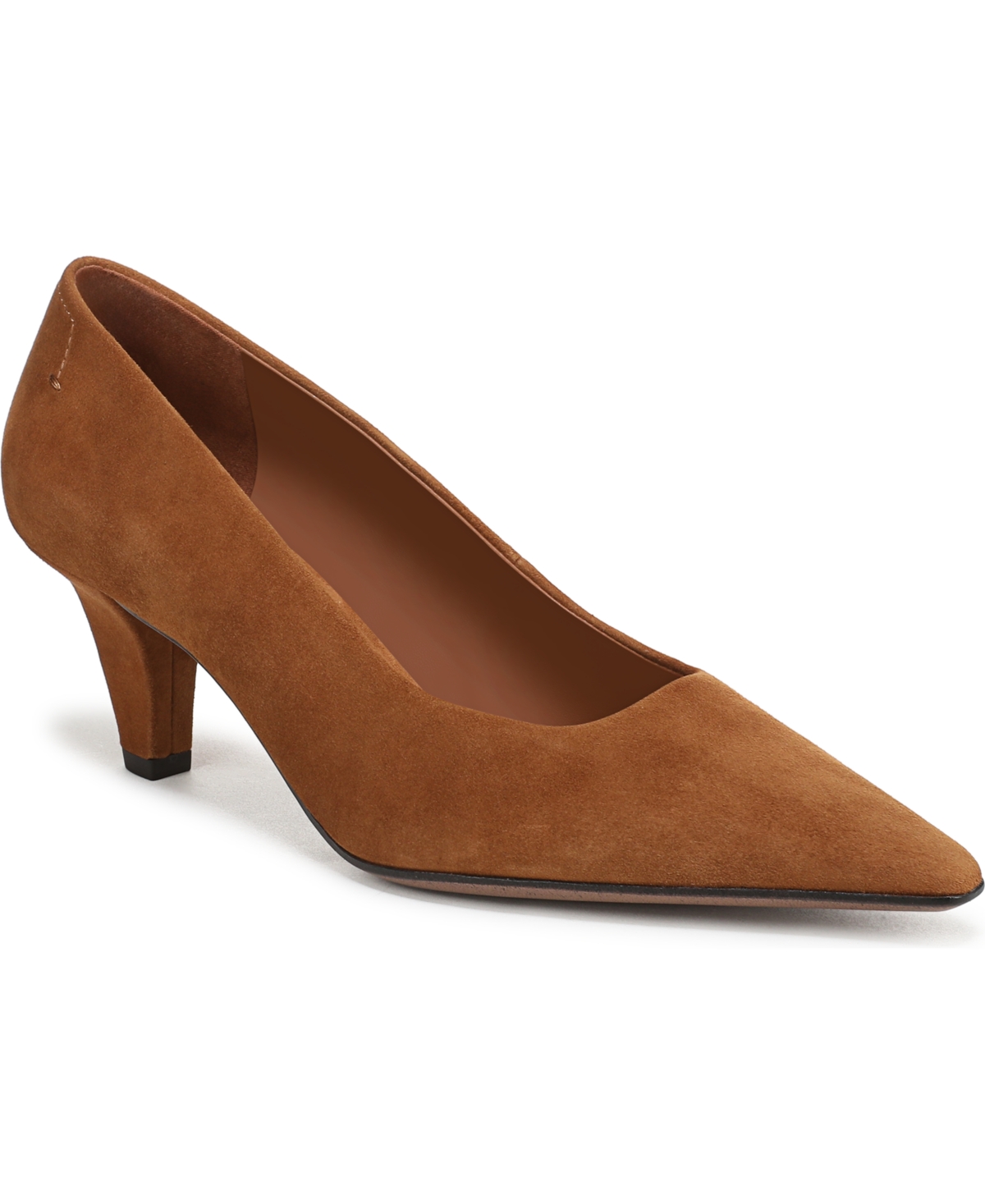 Women's Astra Pointed Toe Pumps - Saddle Brown Suede