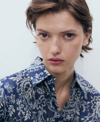 Women's Printed Cotton Shirt