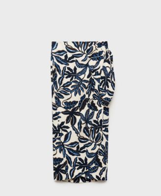 Women's Knot Detail Printed Skirt