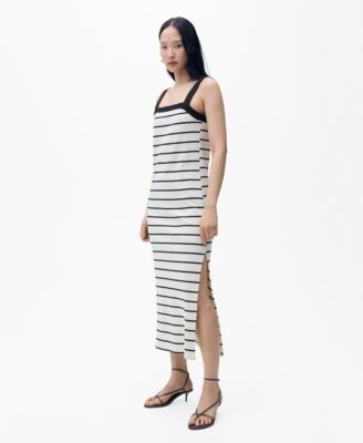 Women's Striped Midi Dress
