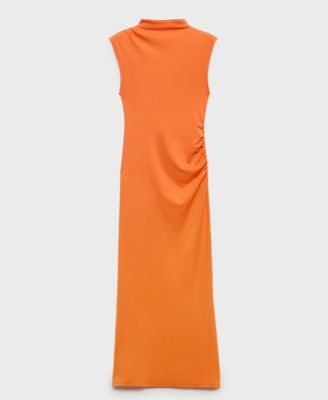 Women's Perkins Collar Draped Dress