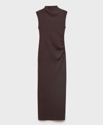 Women's Perkins Collar Draped Dress