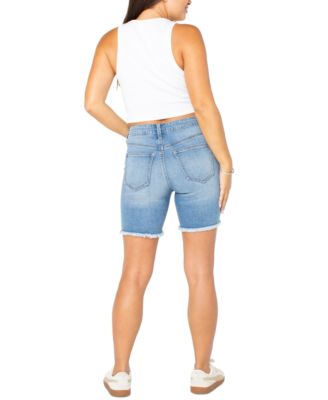 Juniors' High-Rise Bermuda Shorts