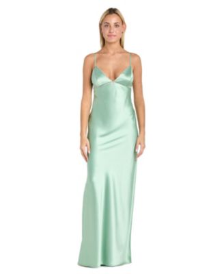 Morgan & Company - Juniors' Embellished V-Neck Sleeveless Gown