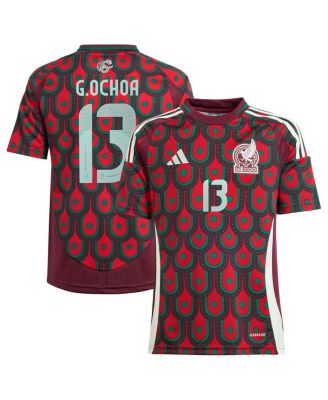 adidas - Big Boys and Girls Guillermo Ochoa Burgundy Mexico National Team 2024 Home Replica Player Jersey