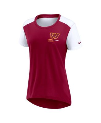 Women's&nbsp;Burgundy Washington Commanders Performance Fashion T-Shirt