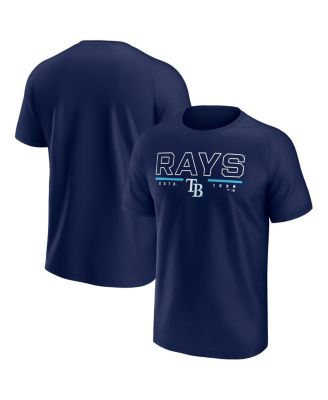 Fanatics - Men's Navy Tampa Bay Rays Raglan T-Shirt