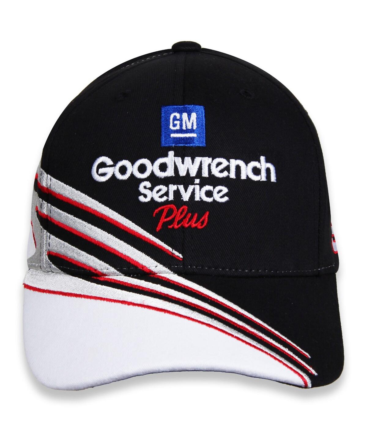 Checkered Flag Sports Men's Black/White Dale Earnhardt Good Wrench Reverse Swoosh Adjustable Hat