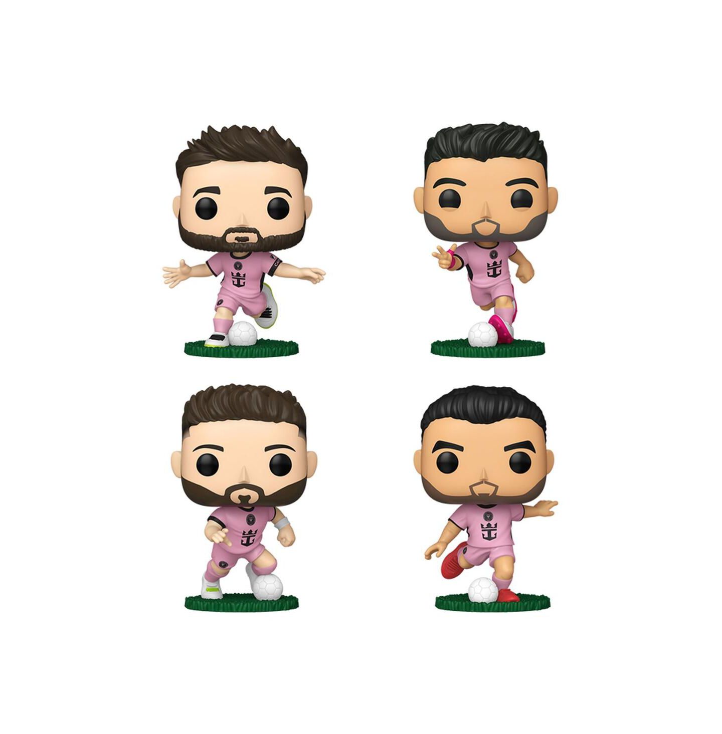 Детские фигурки Funko Jordi Alba, Sergio Busquets, Luis Suarez, Lionel Messi Inter Miami CF Pop Vinyl Figure Set of 4 — фото 2