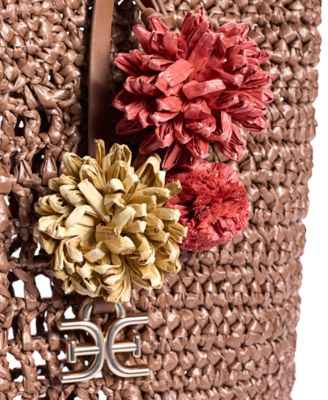 Marcie Open Weave Raffia Tote