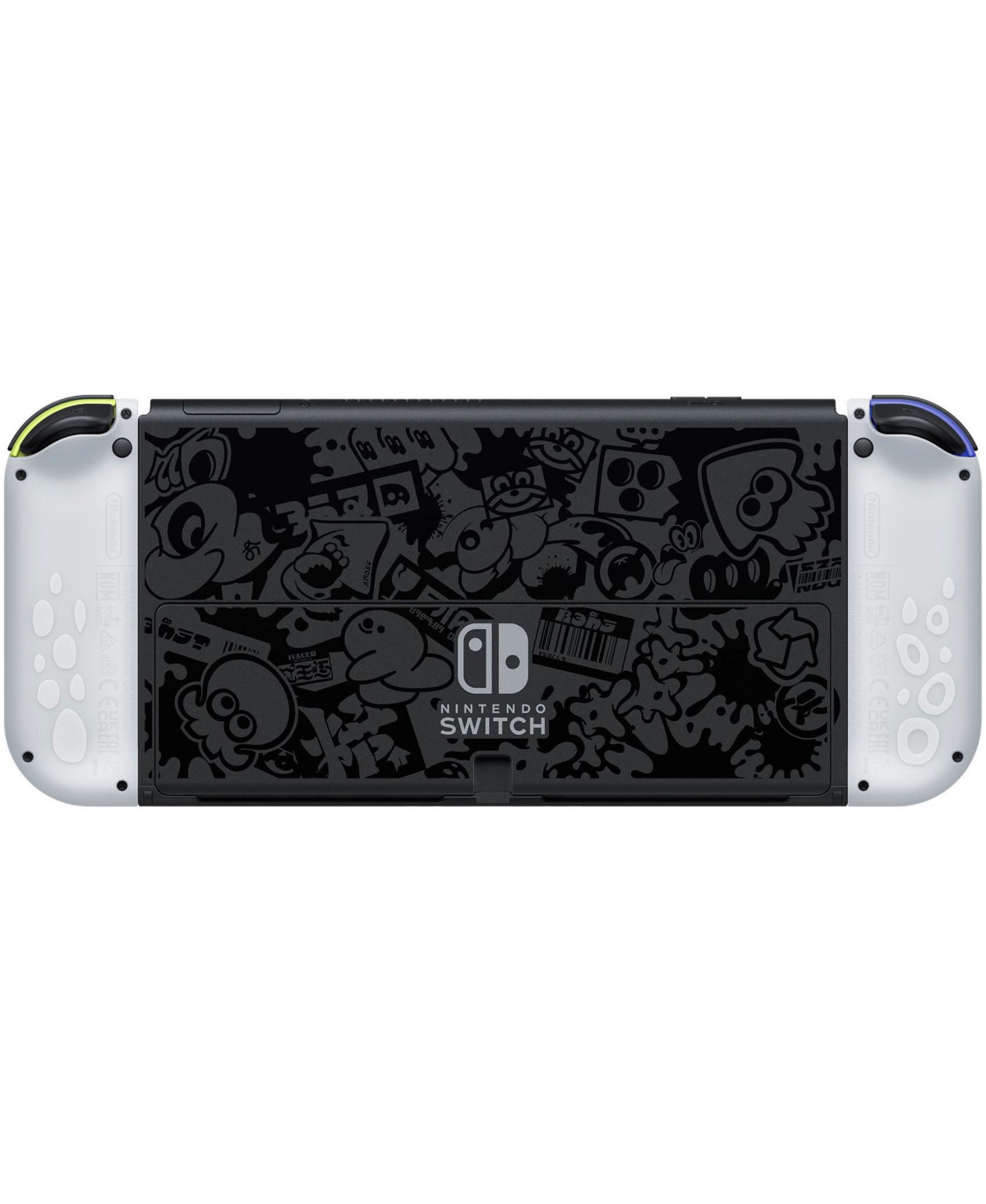 Nintendo Switch Oled Console Splatoon 3 Special Edition with MightySkins Console and Controller Skin Voucher and Year Cps Extended Warranty