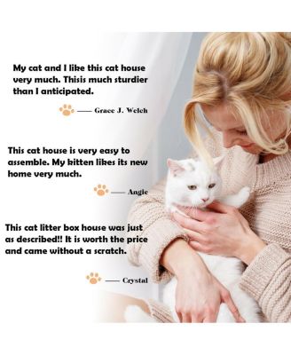 Sidetable Nightstand Weatherproof Multi-function Cat House