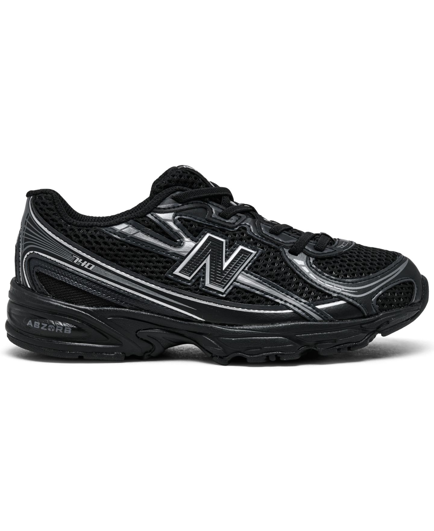Детские повседневные кроссовки New Balance 740, цвет: Чёрный — фото 2