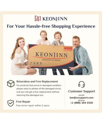 36x36 Inch Brushed Gold Bathroom Vanity Mirror Tempered Glass Metal Framed